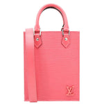 LOUIS VUITTON Petit Sac Plat Epi Leather Shoulder Bag Pink