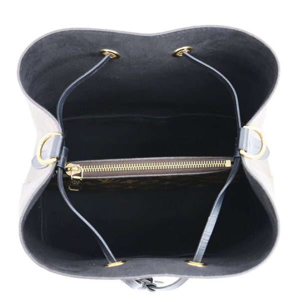 LOUIS VUITTON Neonoe MM Monogram Canvas Shoulder Bag Black