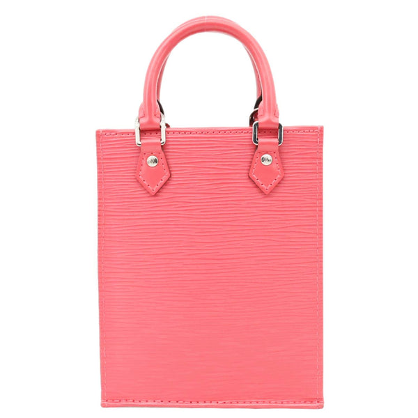 LOUIS VUITTON Petit Sac Plat Epi Leather Shoulder Bag Pink