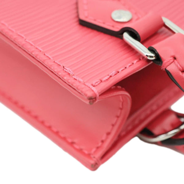 LOUIS VUITTON Petit Sac Plat Epi Leather Shoulder Bag Pink