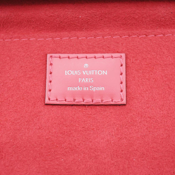 LOUIS VUITTON Petit Sac Plat Epi Leather Shoulder Bag Pink