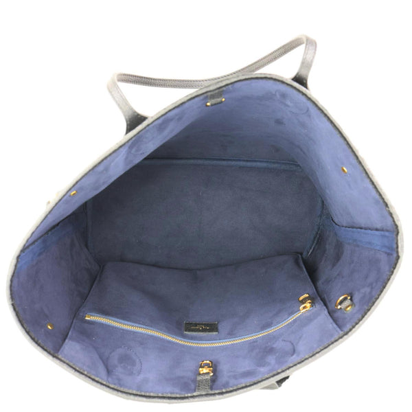 LOUIS VUITTON Neverfull MM Empreinte Leather Tote Shoulder Bag Black