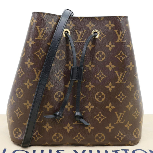 LOUIS VUITTON Neonoe MM Monogram Canvas Shoulder Bag Black