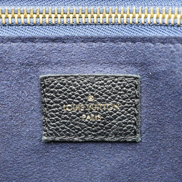 LOUIS VUITTON Neverfull MM Empreinte Leather Tote Shoulder Bag Black