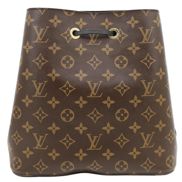 LOUIS VUITTON Neonoe MM Monogram Canvas Shoulder Bag Black