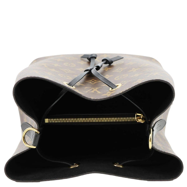 LOUIS VUITTON Neonoe MM Monogram Canvas Shoulder Bag Black