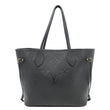 LOUIS VUITTON Neverfull MM Empreinte Leather Tote Shoulder Bag Black