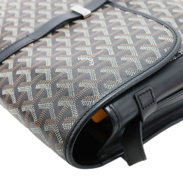 GOYARD Belvedere Canvas Messenger Bag Black