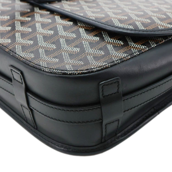 GOYARD Belvedere Canvas Messenger Bag Black