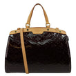 LOUIS VUITTON Brea MM Monogram Vernis Satchel Bag Amarante