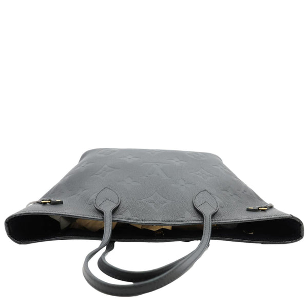 LOUIS VUITTON Neverfull MM Empreinte Leather Tote Shoulder Bag Black