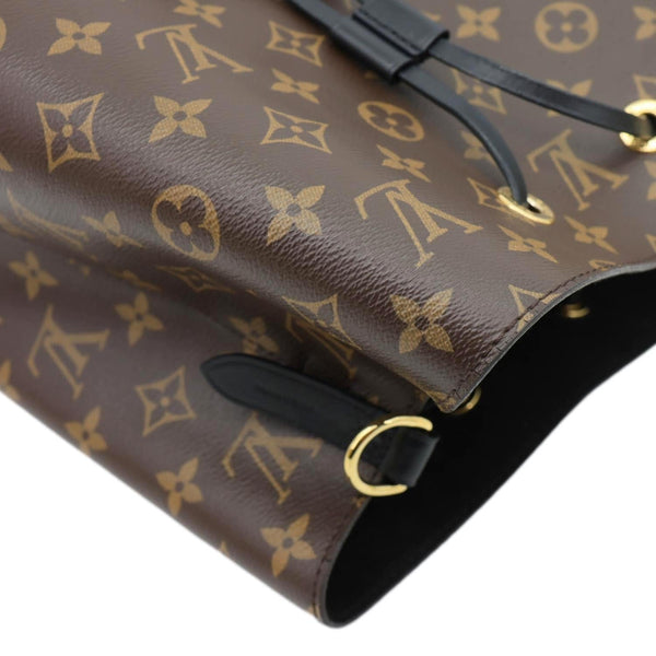 LOUIS VUITTON Neonoe MM Monogram Canvas Shoulder Bag Black