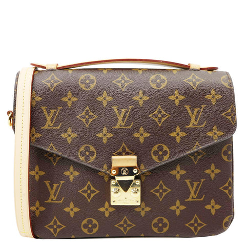 LOUIS VUITTON Metis Pochette Monogram Canvas Crossbody Bag Brown