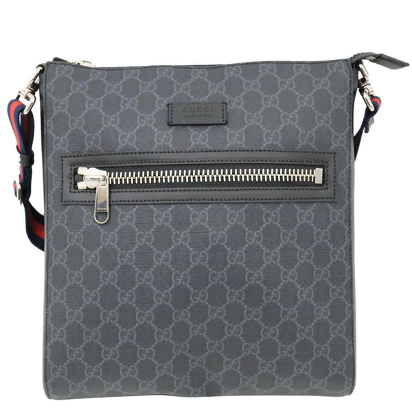 GUCCI GG Supreme Canvas Messenger Bag Black 474137