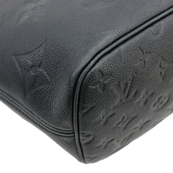 LOUIS VUITTON Neverfull MM Empreinte Leather Tote Shoulder Bag Black