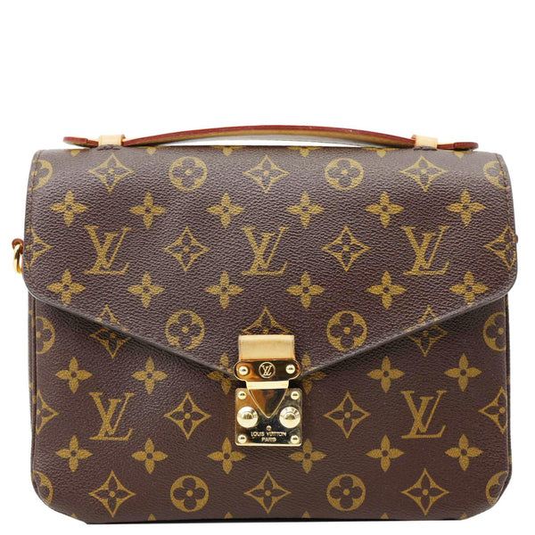 LOUIS VUITTON Metis Pochette Monogram Canvas Crossbody Bag Brown
