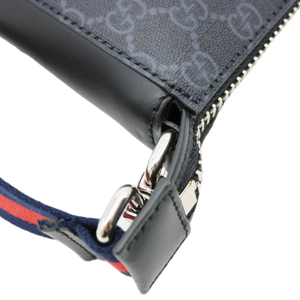 GUCCI GG Supreme Canvas Messenger Bag Black 474137