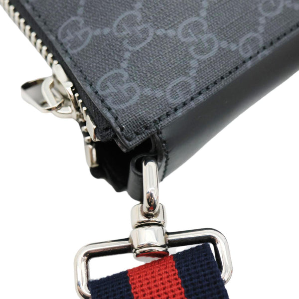 GUCCI GG Supreme Canvas Messenger Bag Black 474137