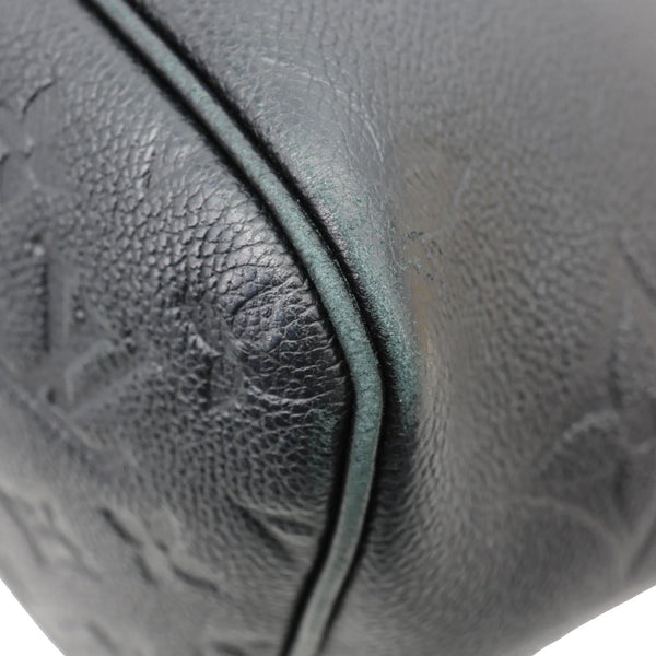 LOUIS VUITTON Neverfull MM Empreinte Leather Tote Shoulder Bag Black
