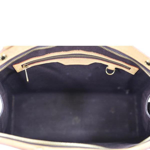 LOUIS VUITTON Brea MM Monogram Vernis Satchel Bag Amarante