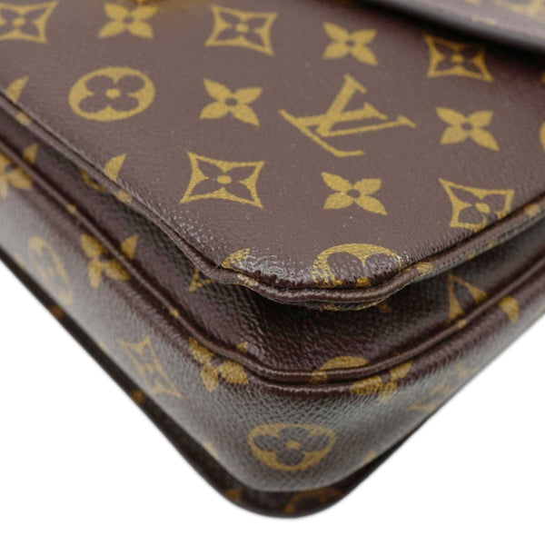 LOUIS VUITTON Metis Pochette Monogram Canvas Crossbody Bag Brown
