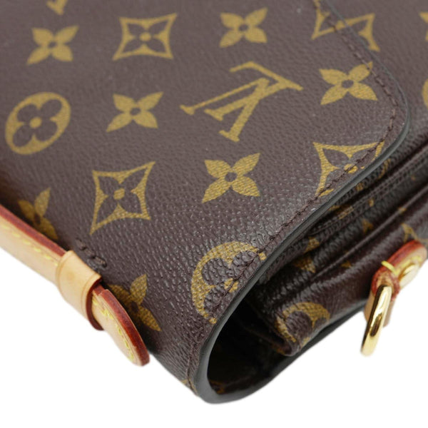 LOUIS VUITTON Metis Pochette Monogram Canvas Crossbody Bag Brown