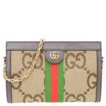 GUCCI Ophidia GG Canvas Crossbody Bag Beige 503877