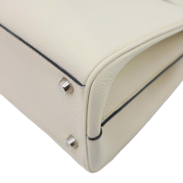 GUCCI Zumi Small Leather Top Handle Shoulder Bag Off White 569712