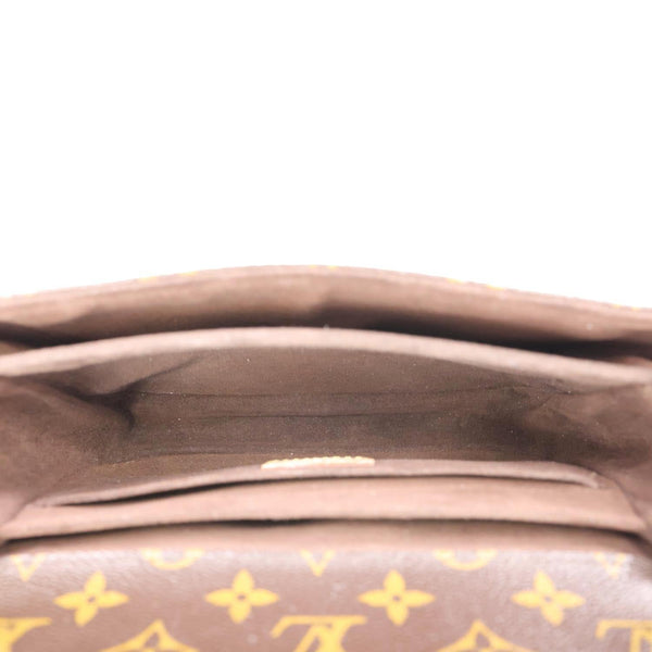 LOUIS VUITTON Metis Pochette Monogram Canvas Crossbody Bag Brown