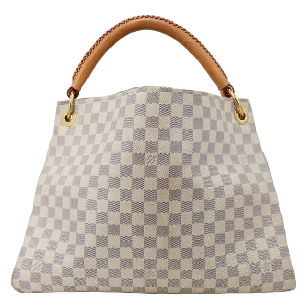LOUIS VUITTON Artsy MM Damier Azur Hobo Bag White