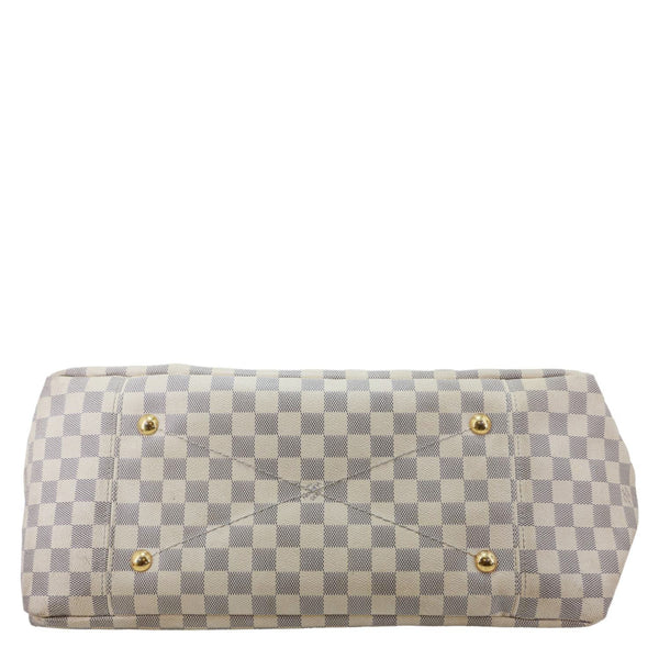 LOUIS VUITTON Artsy MM Damier Azur Hobo Bag White