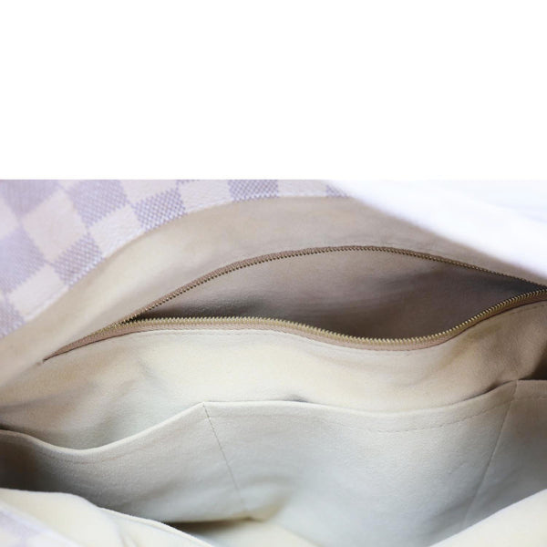 LOUIS VUITTON Artsy MM Damier Azur Hobo Bag White