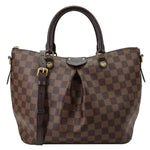 LOUIS VUITTON Siena MM Damier Ebene Shoulder Bag Brown