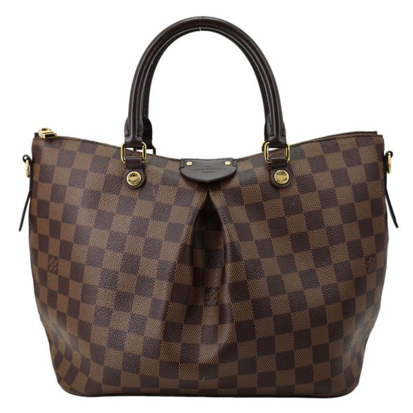 LOUIS VUITTON Siena MM Damier Ebene Shoulder Bag Brown