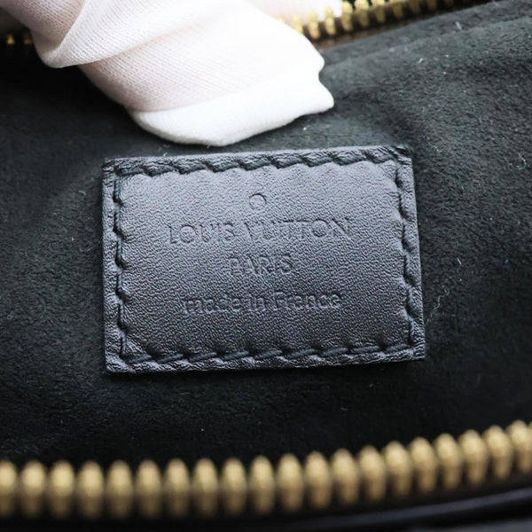 LOUIS VUITTON Flower Zipped PM Monogram Canvas Tote Shoulder Bag Black