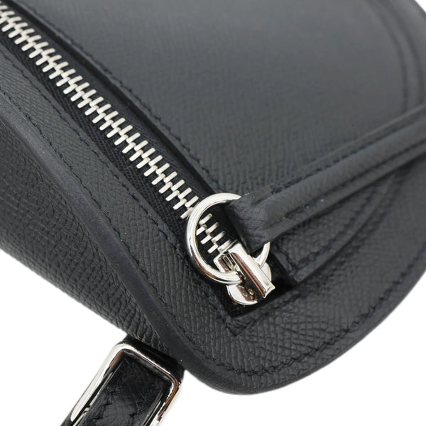HERMES Petite Course Epsom Crossbody Bag Black