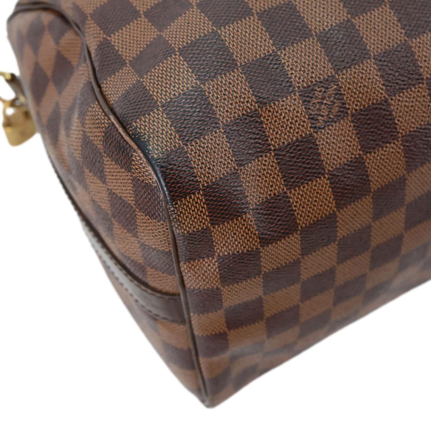 LOUIS VUITTON Speedy 30 Bandouliere Damier Ebene Shoulder Bag Brown