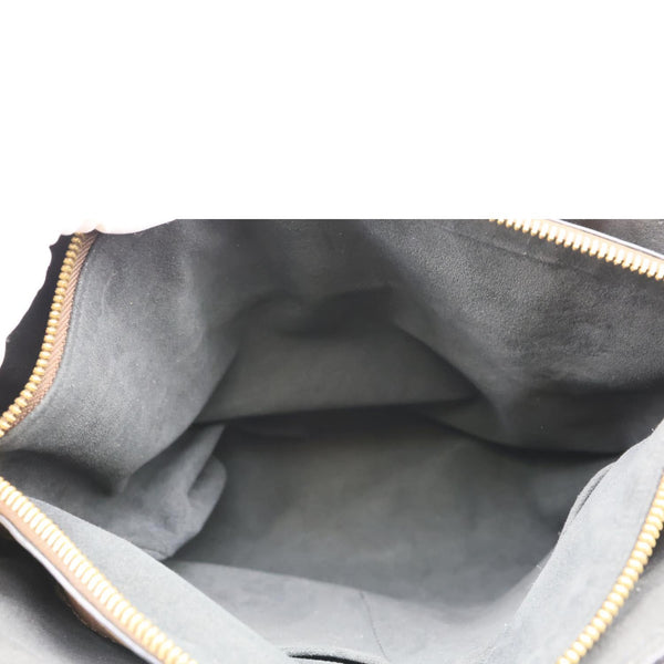 LOUIS VUITTON Flower Zipped PM Monogram Canvas Tote Shoulder Bag Black