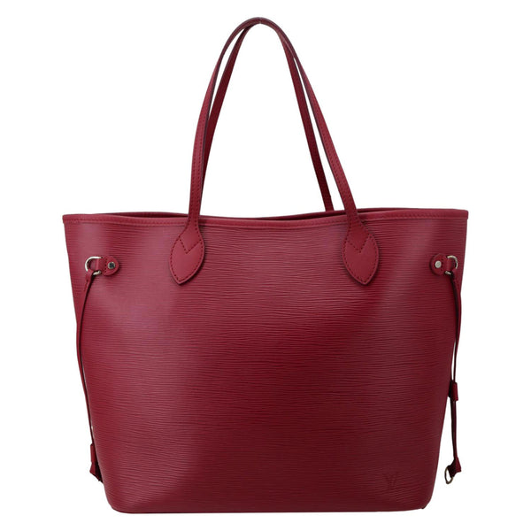 LOUIS VUITTON Neverfull MM Epi Leather Tote Shoulder Bag Red