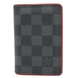LOUIS VUITTON Pocket Organiser Damier Graphite Wallet Grey