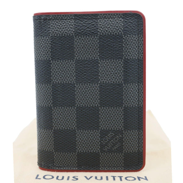 LOUIS VUITTON Pocket Organiser Damier Graphite Wallet Grey