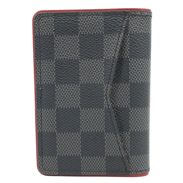 LOUIS VUITTON Pocket Organiser Damier Graphite Wallet Grey
