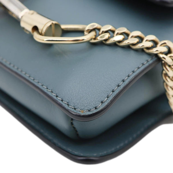 CHLOE Faye Small Suede Shoulder Bag Blue