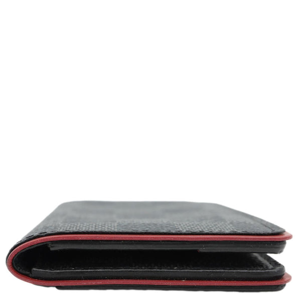 LOUIS VUITTON Pocket Organiser Damier Graphite Wallet Grey