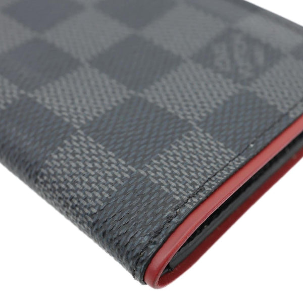 LOUIS VUITTON Pocket Organiser Damier Graphite Wallet Grey