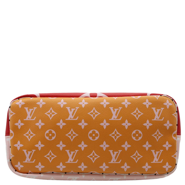Louis Vuitton Neverfull MM Tote Rouge Giant Monogram Tote Bag Red