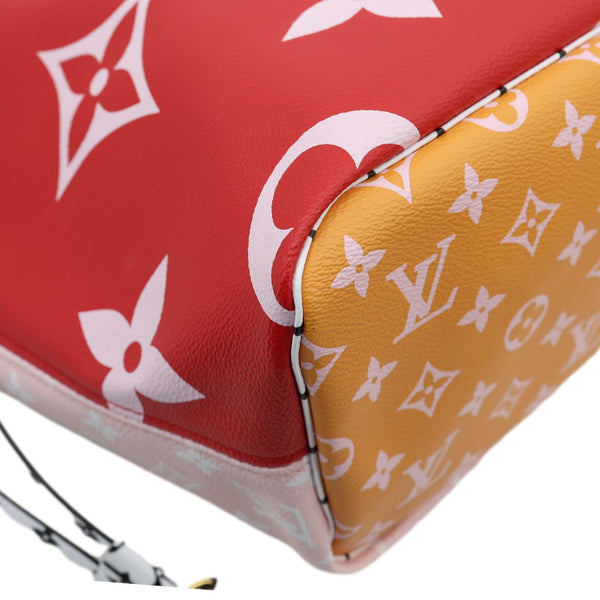Louis Vuitton Neverfull MM Tote Rouge Giant Monogram Tote Bag Red