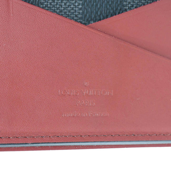 LOUIS VUITTON Pocket Organiser Damier Graphite Wallet Grey