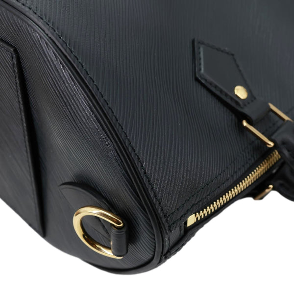 LOUIS VUITTON Speedy Soft 30 Epi Leather Shoulder Bag Black