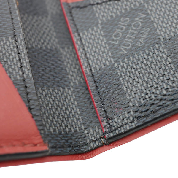 LOUIS VUITTON Pocket Organiser Damier Graphite Wallet Grey